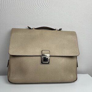 Louis Vuitton Taiga Vassili PM Briefcase Polar